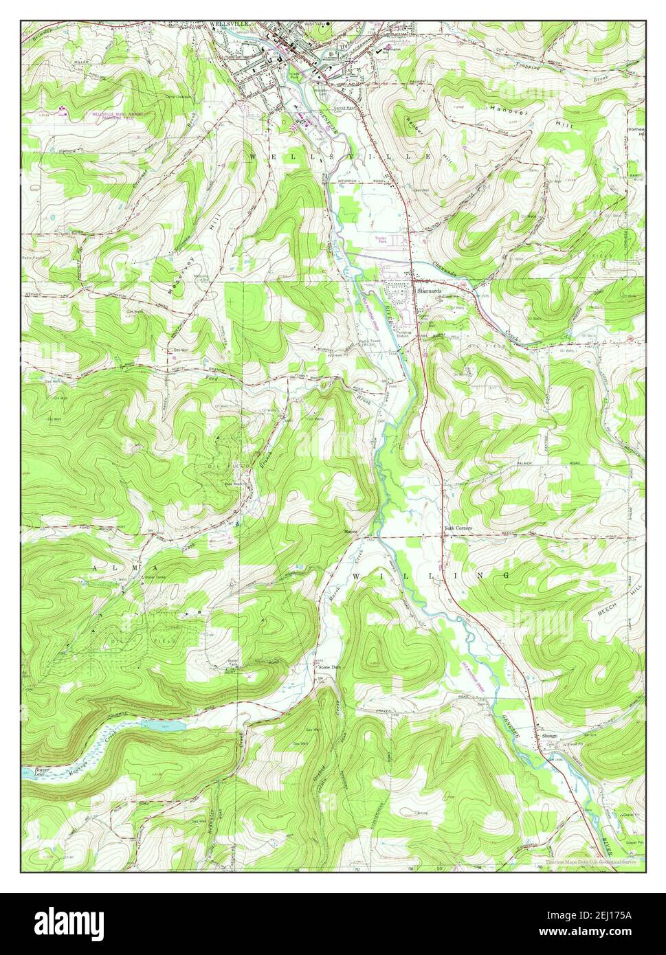 Wellsville new york map Cut Out Stock Images & Pictures Alamy