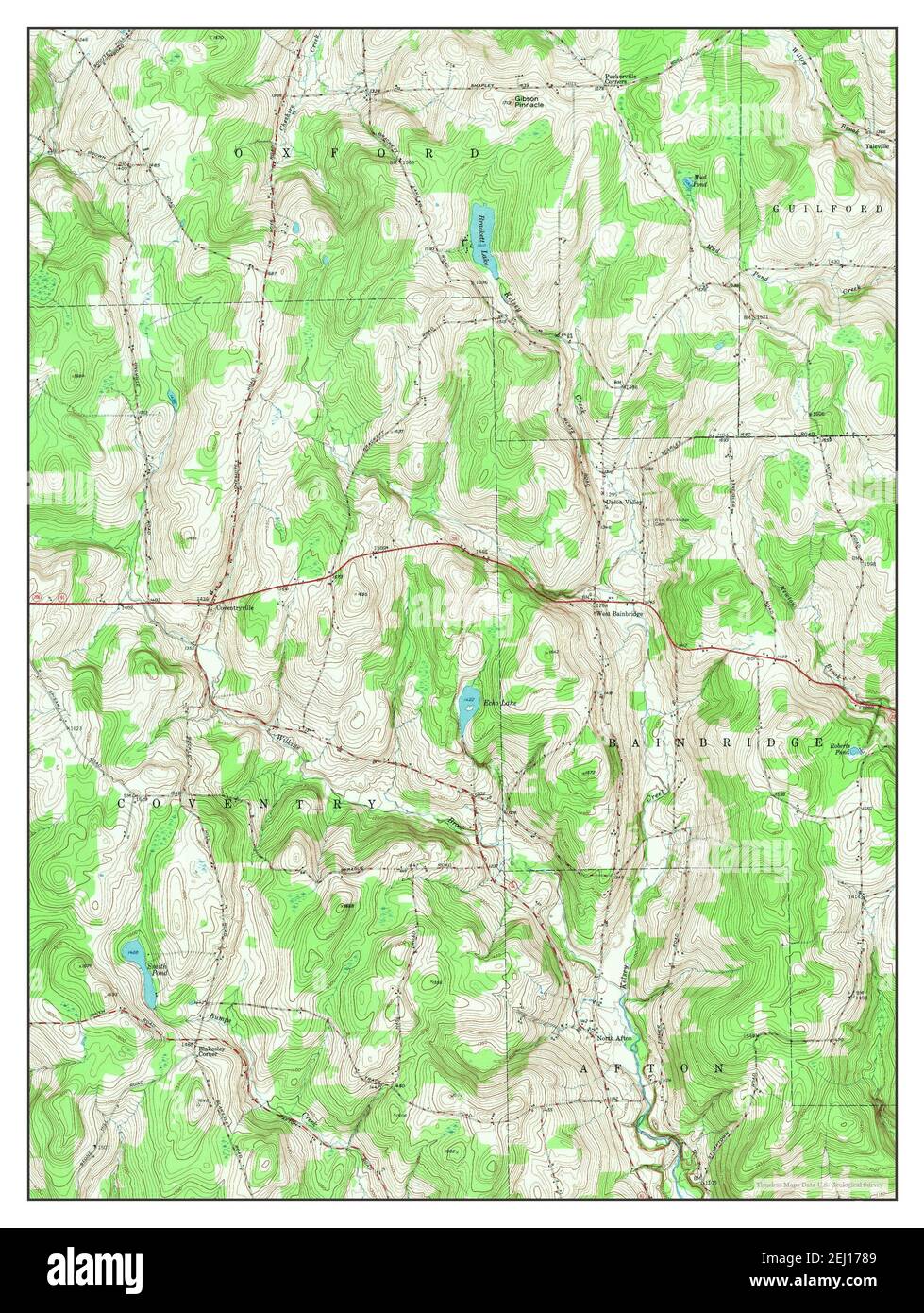 Map of bainbridge new york hires stock photography and images Alamy