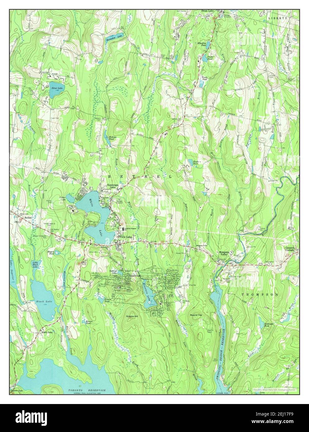 White Lake, New York, map 1967, 124000, United States of America by