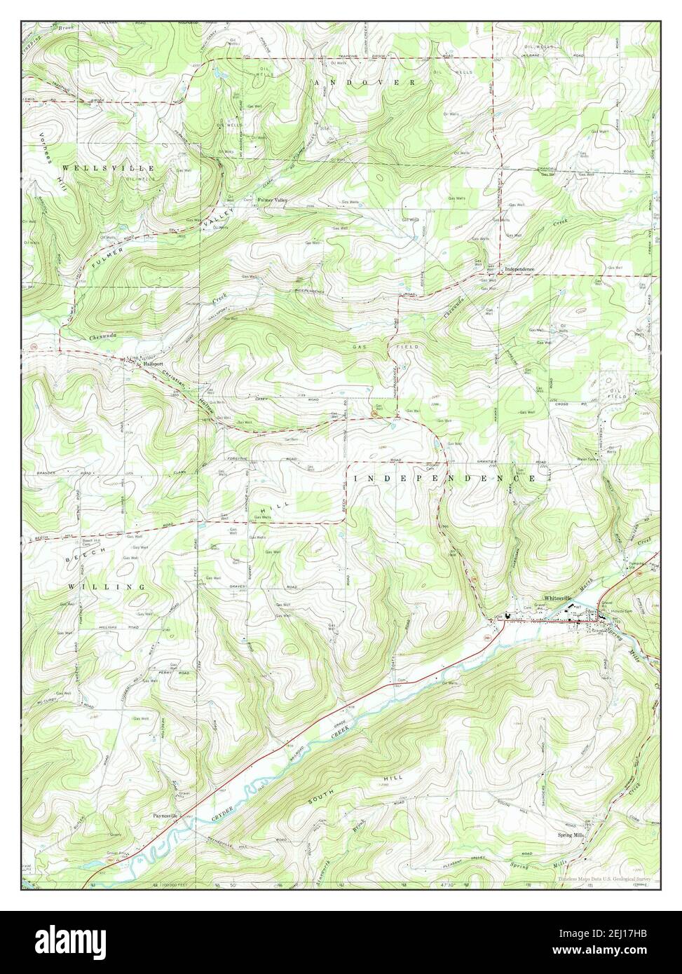 Whitesville map hires stock photography and images Alamy