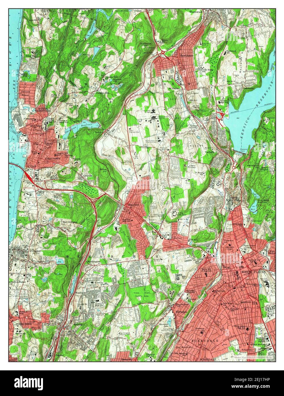 White Plains, New York, map 1957, 1:24000, United States of America by ...