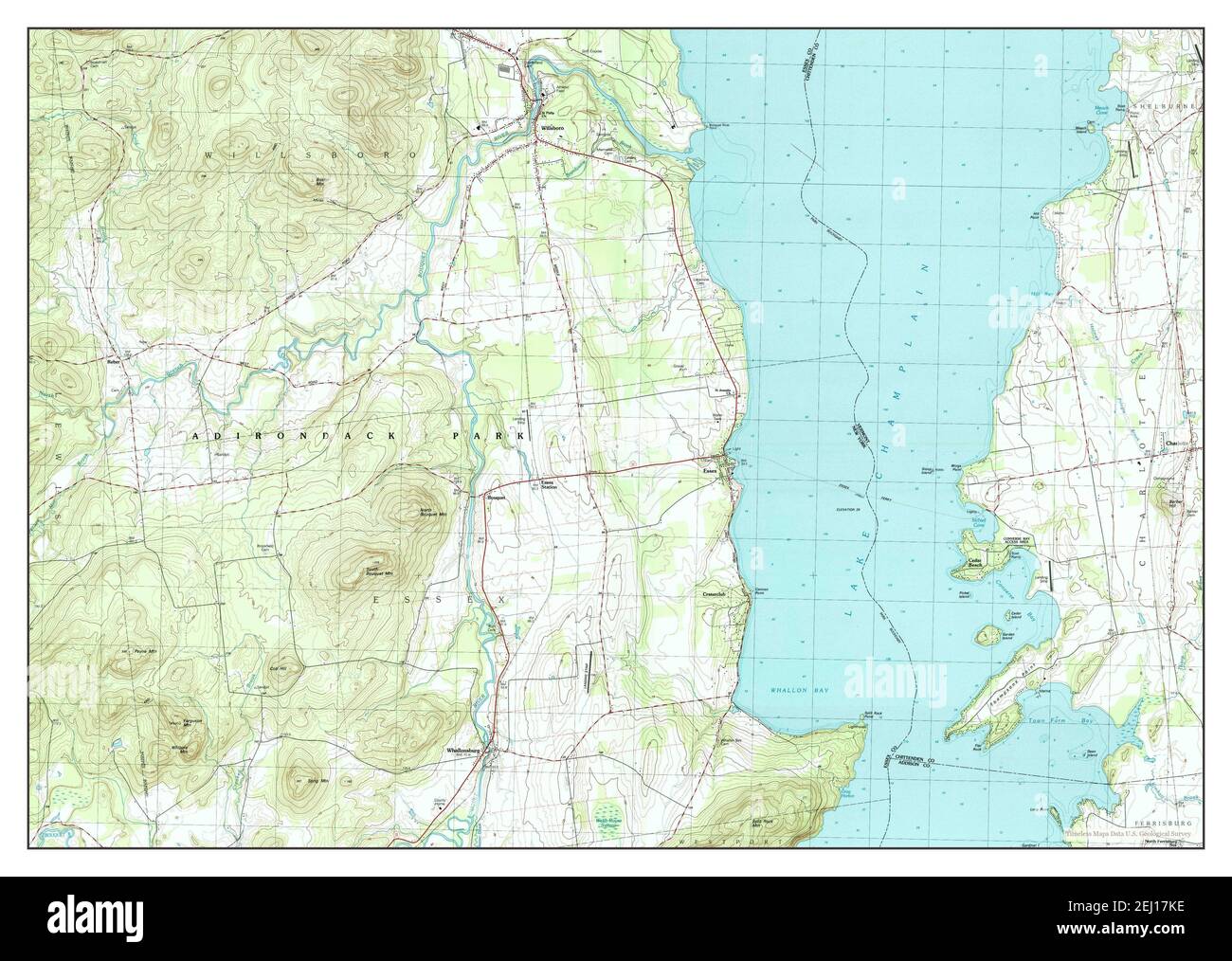 Map of willsboro new york hires stock photography and images Alamy