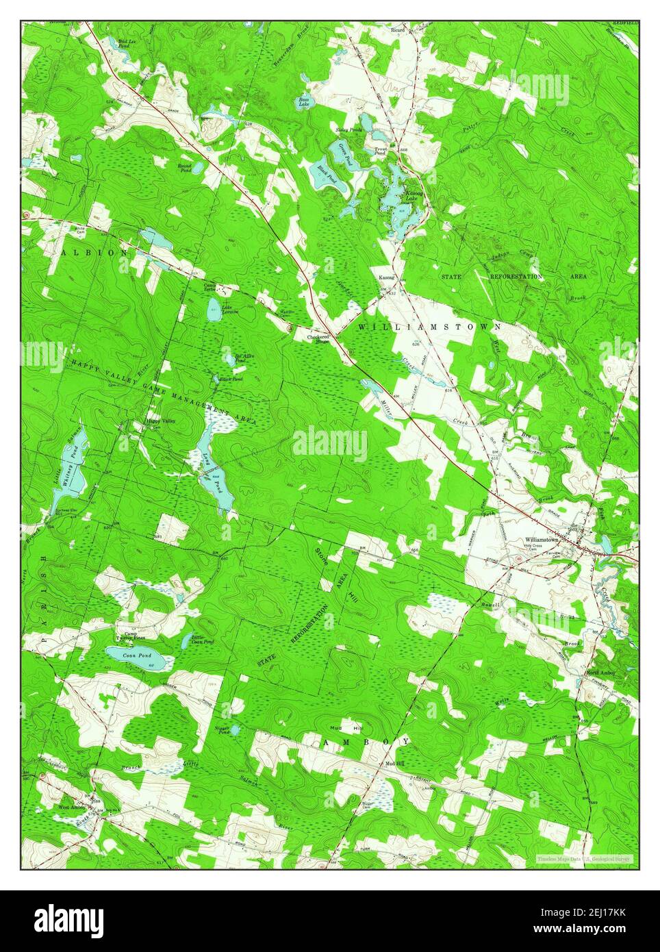 Williamstown, New York, map 1960, 124000, United States of America by