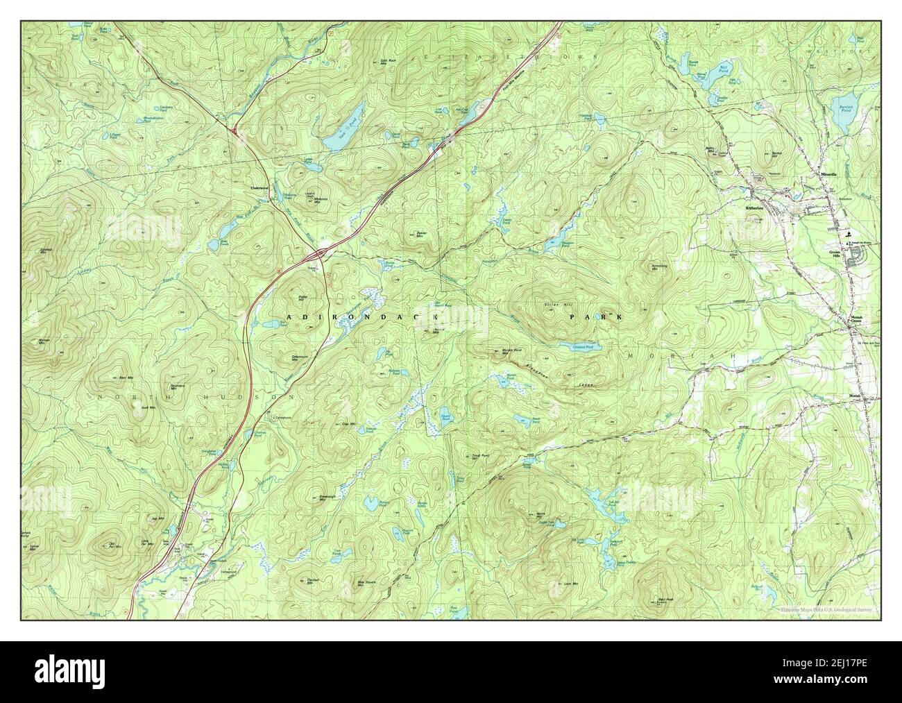 Witherbee, New York, map 1978, 1:25000, United States of America by Timeless Maps, data U.S. Geological Survey Stock Photo