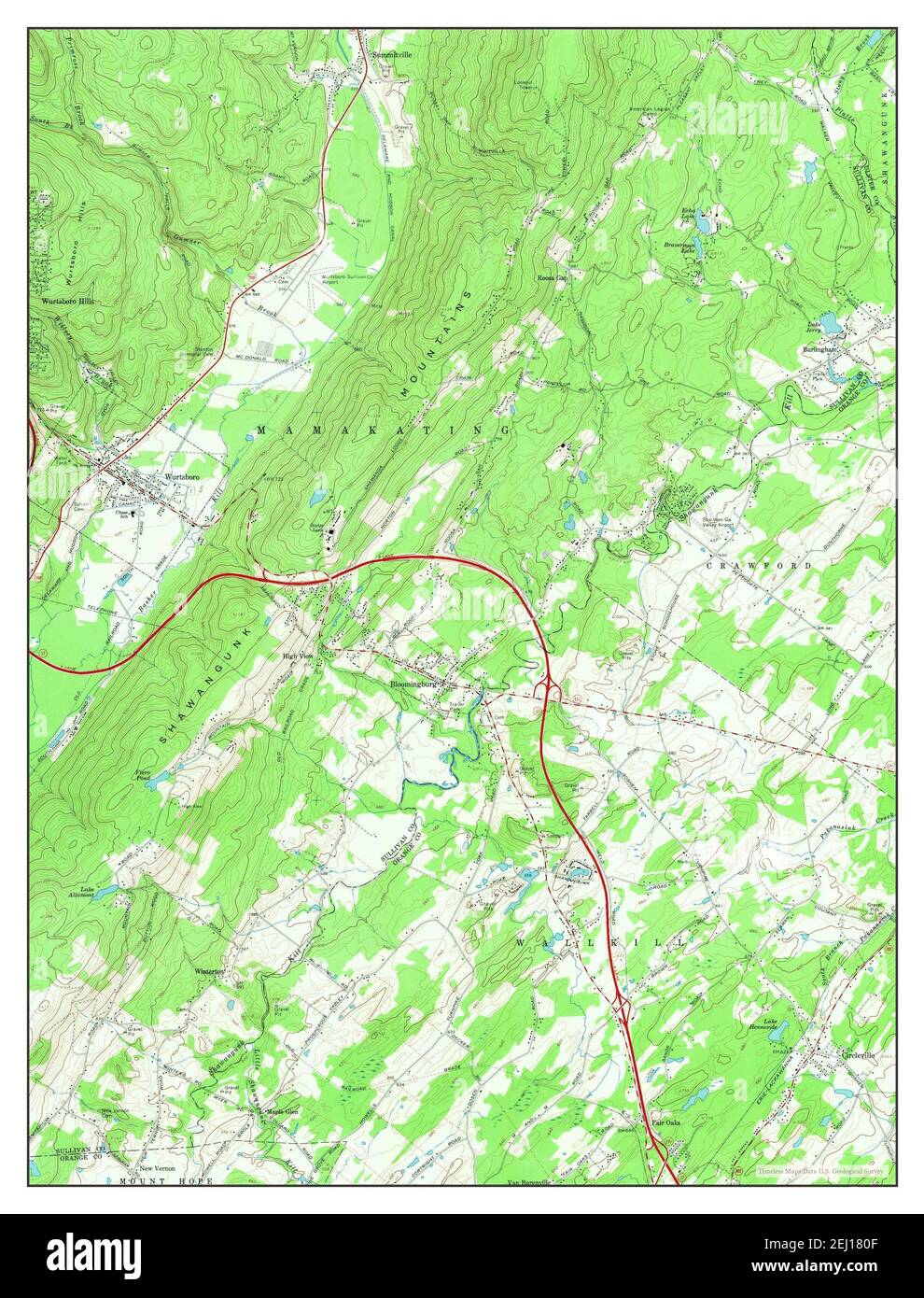 Wurtsboro new york map Cut Out Stock Images & Pictures Alamy