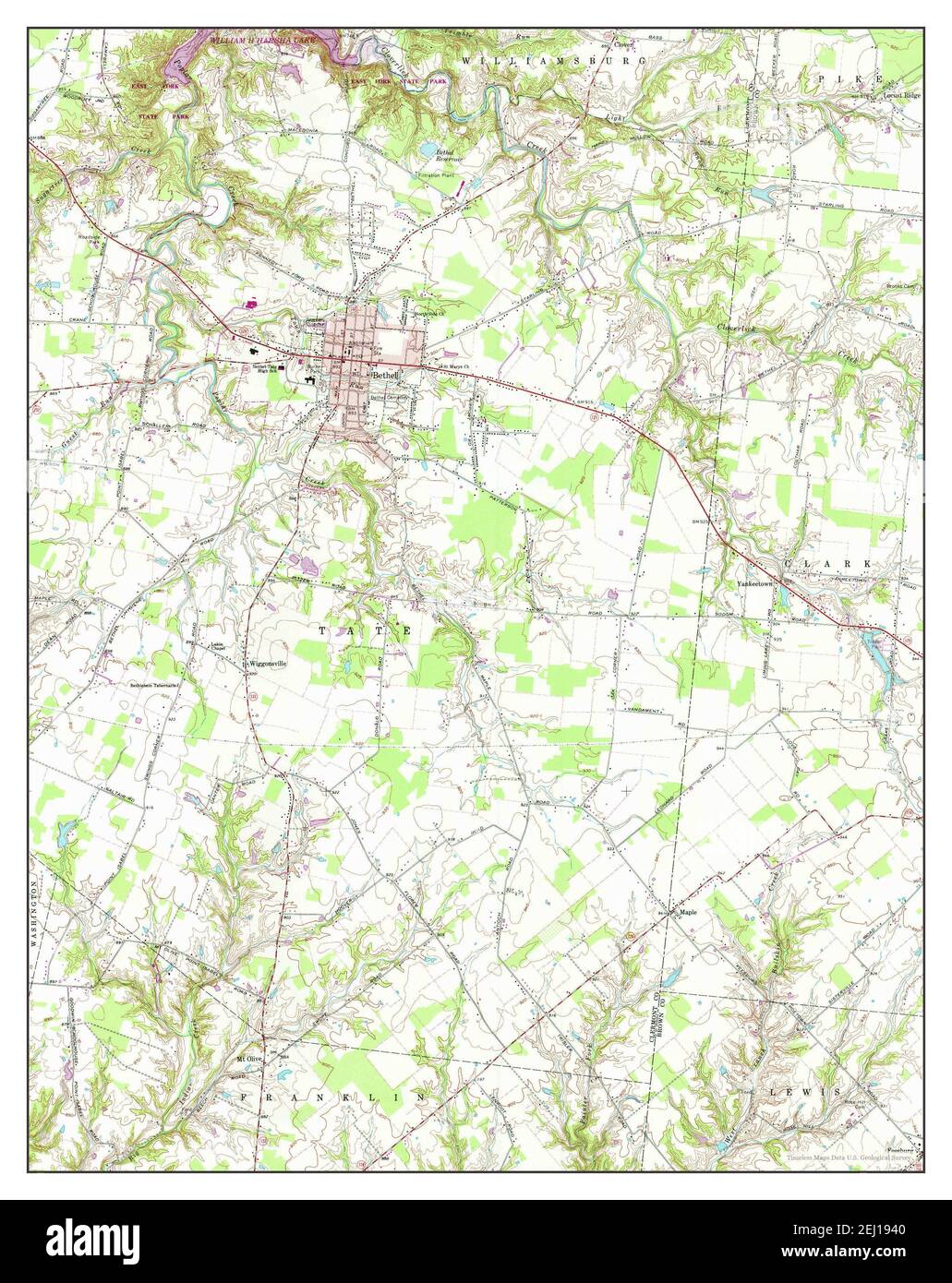 Bethel ohio map hires stock photography and images Alamy