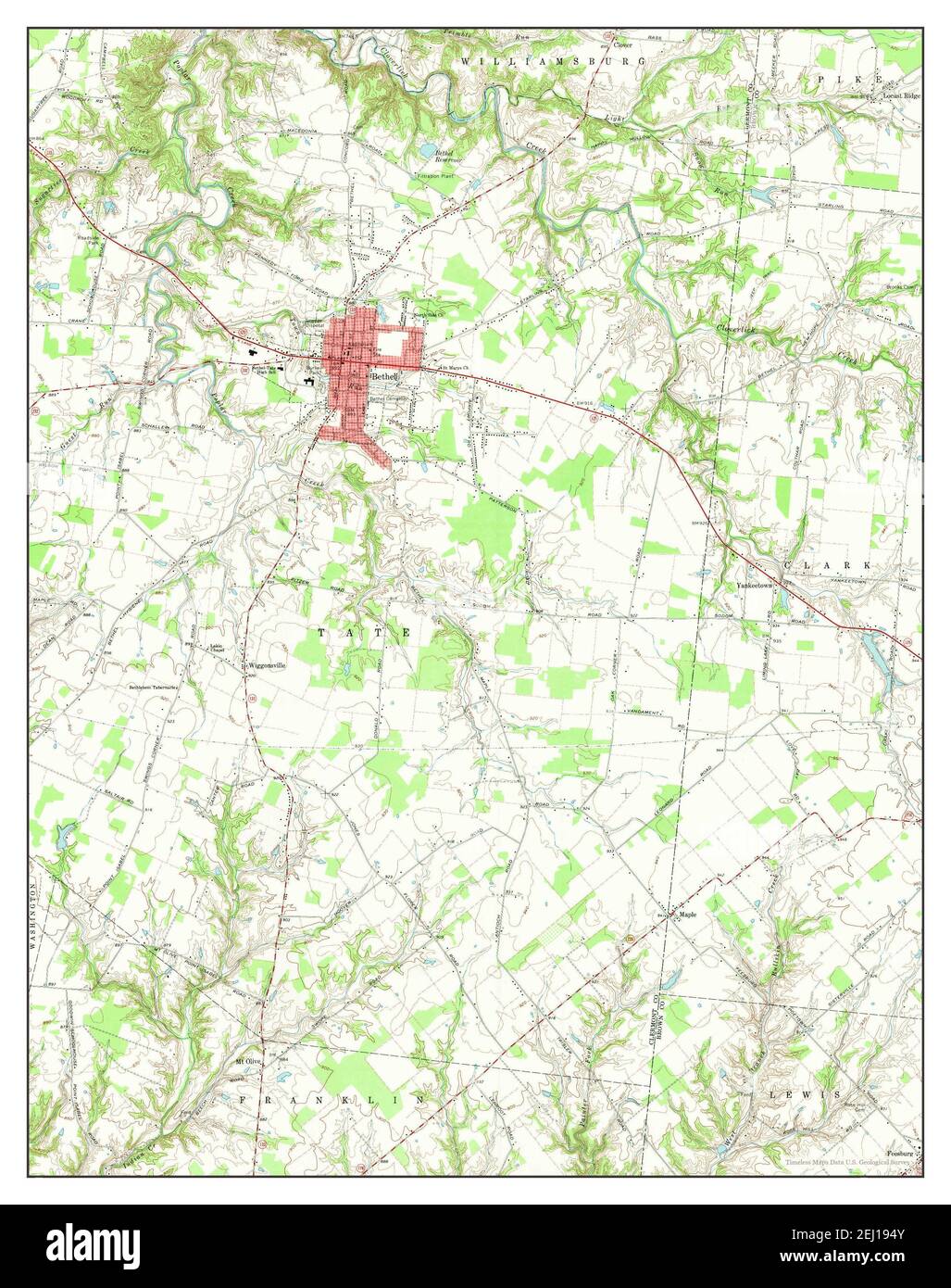 Map of bethel ohio hires stock photography and images Alamy