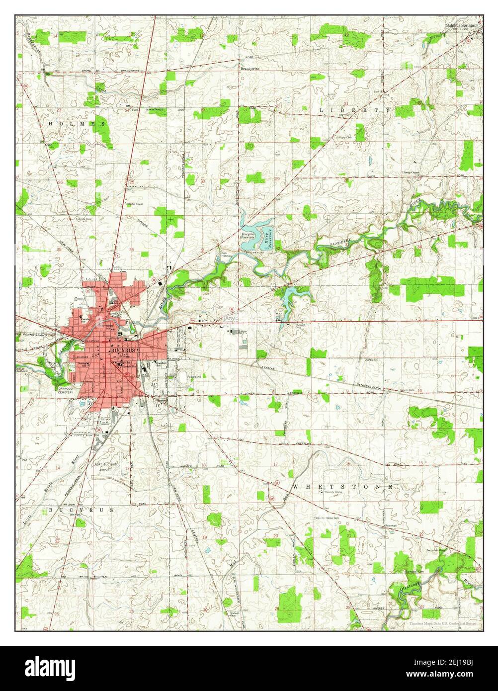 Map of bucyrus ohio hires stock photography and images Alamy