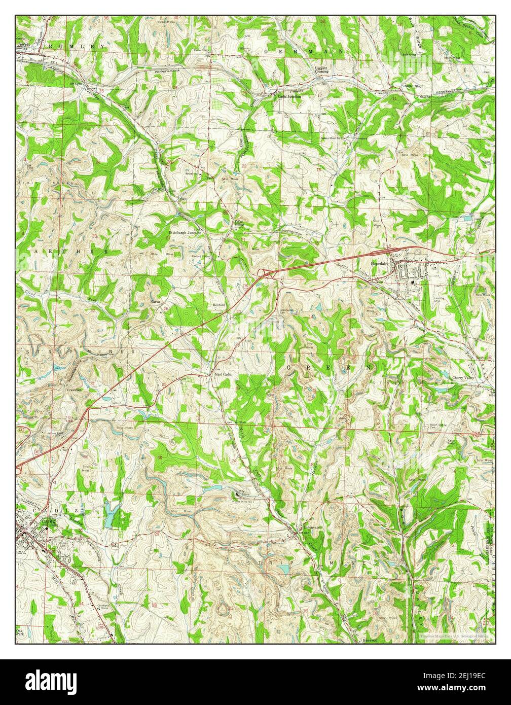 Cadiz ohio map Cut Out Stock Images & Pictures Alamy