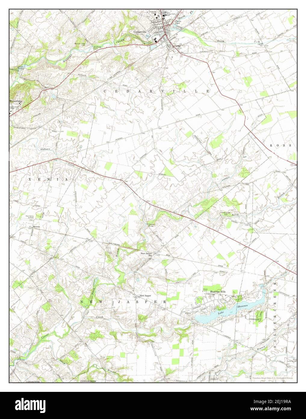 Map of cedarville hires stock photography and images Alamy
