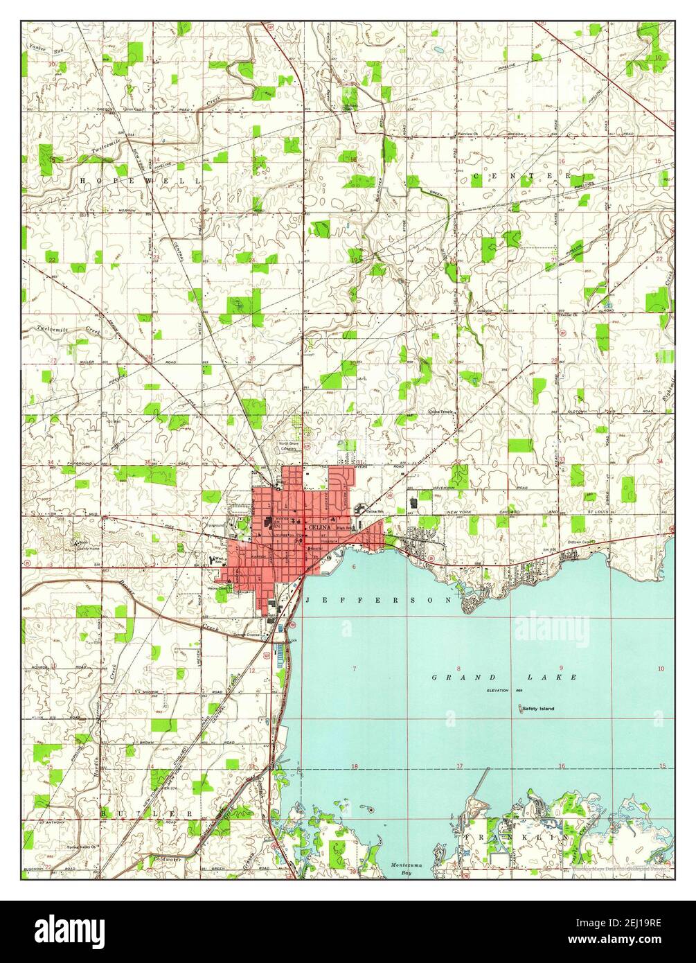 Map Of Celina Ohio Map Of Celina Ohio Hi-Res Stock Photography And Images - Alamy