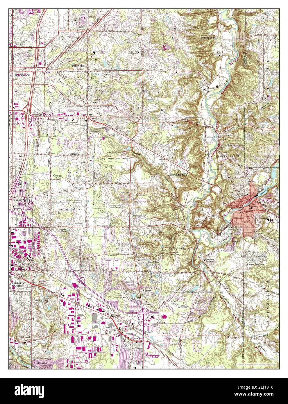 Chagrin falls ohio map