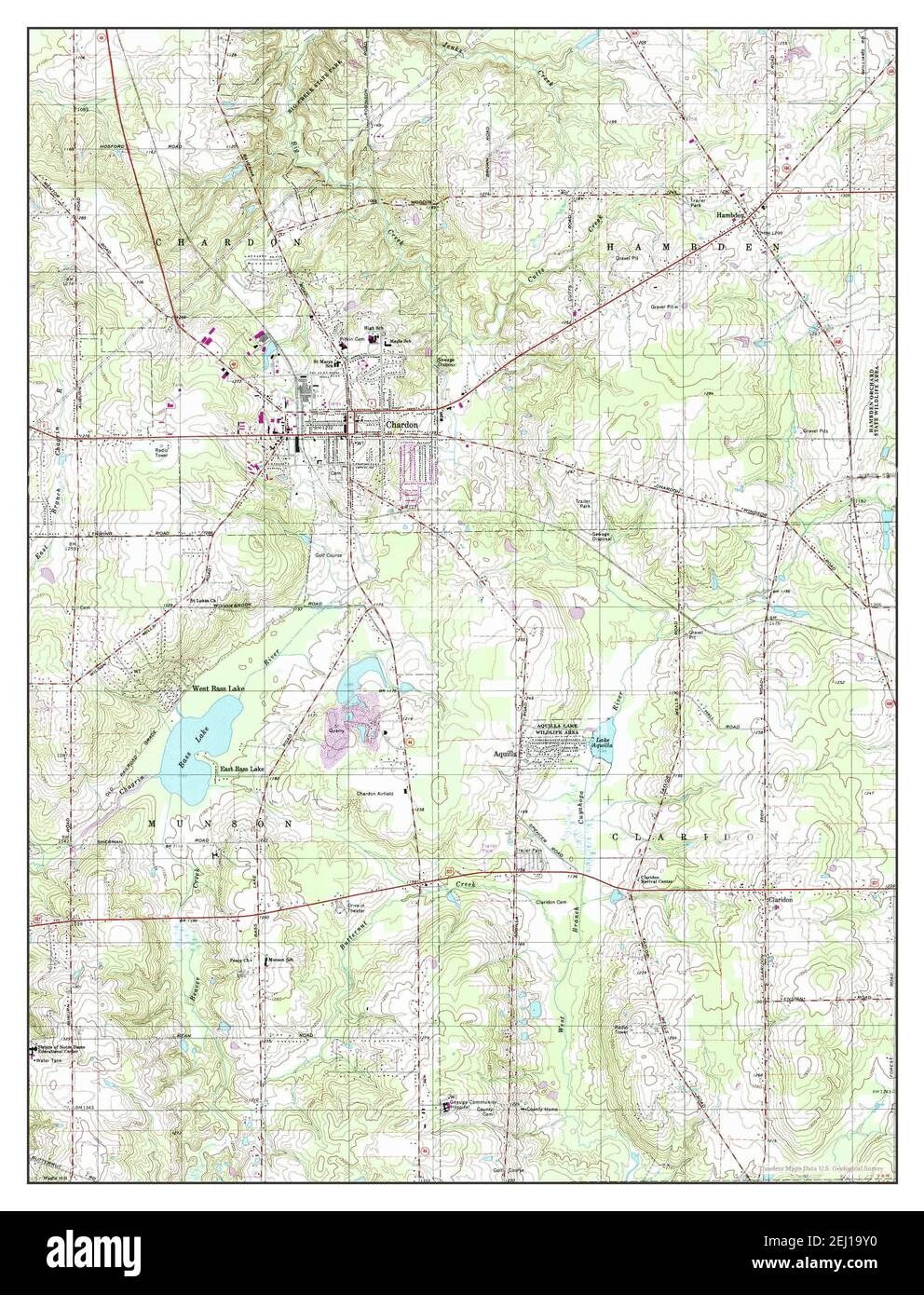 Chardon, Ohio, map 1994, 124000, United States of America by Timeless