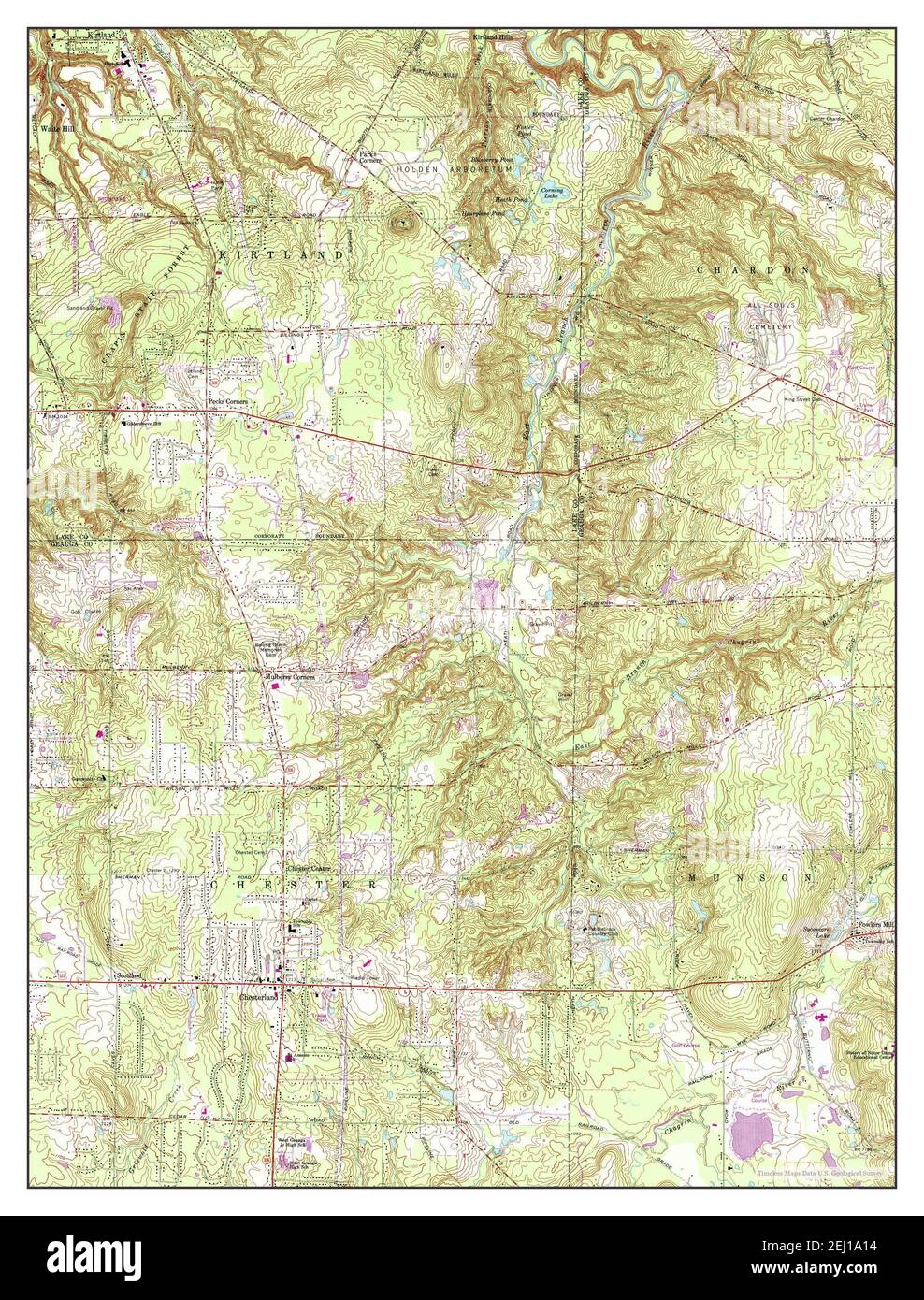 Chesterland, Ohio, map 1963, 1:24000, United States of America by 