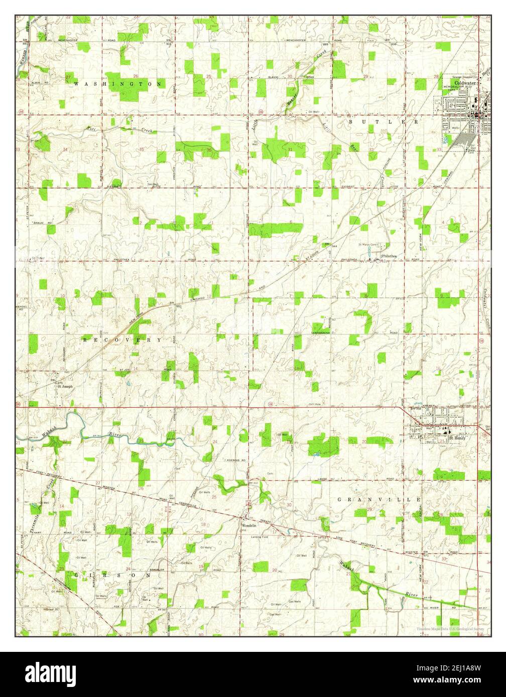 Map of coldwater ohio hires stock photography and images Alamy