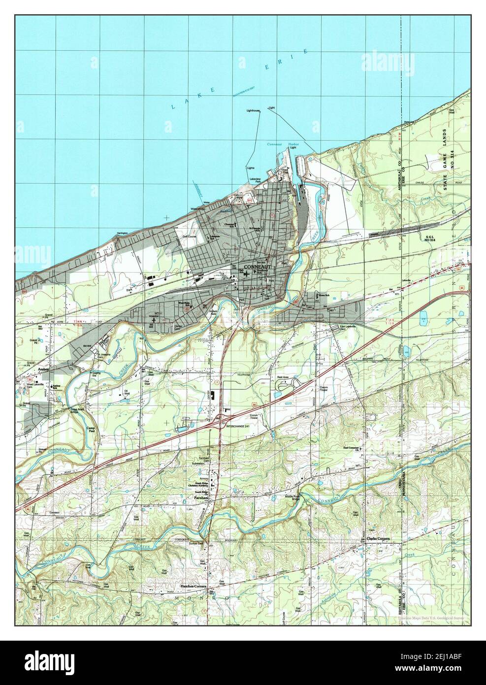 Conneaut ohio map Cut Out Stock Images & Pictures Alamy