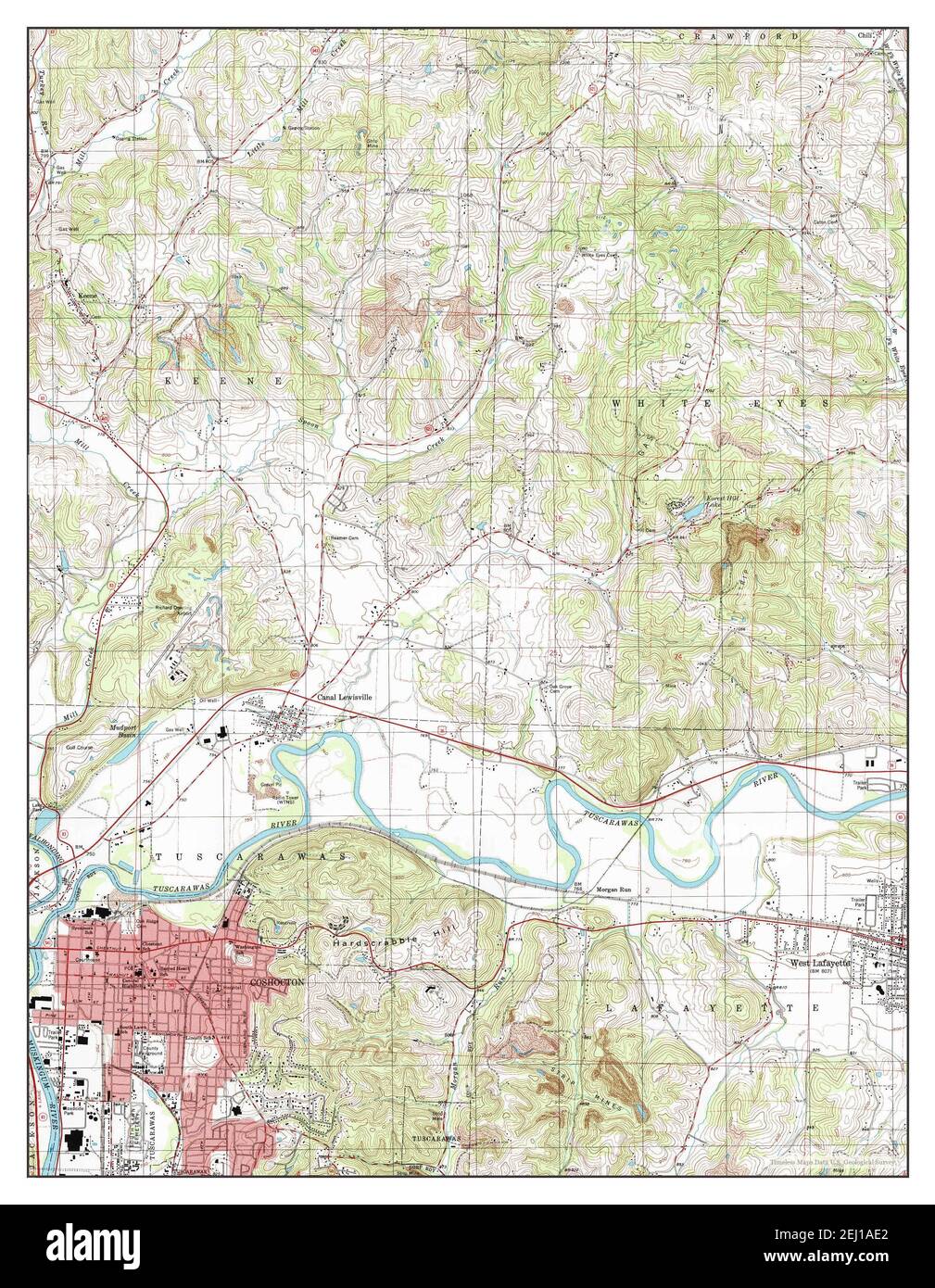 Coshocton, Ohio, map 1994, 124000, United States of America by Timeless Maps, data U.S