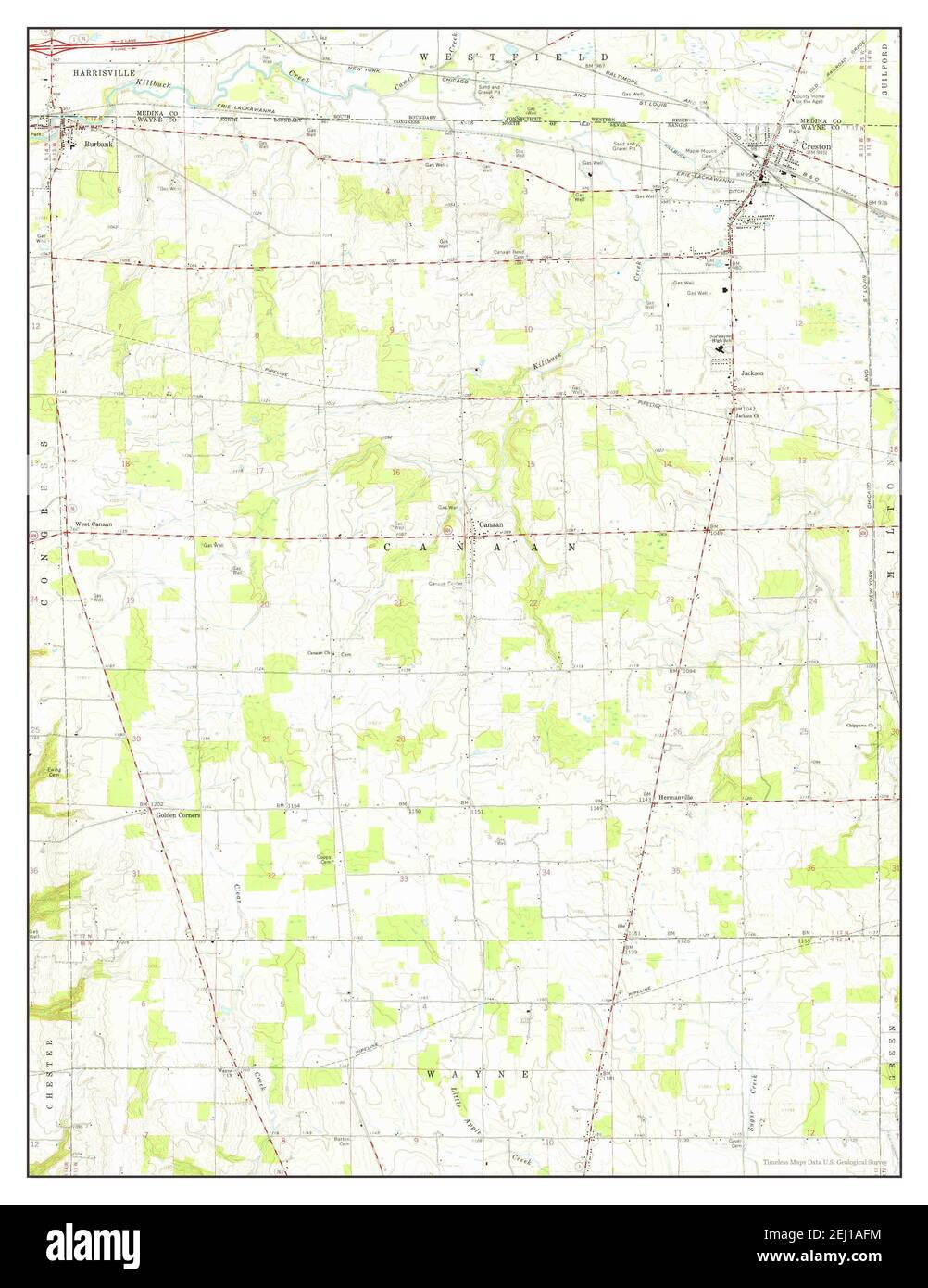 Map of creston ohio hires stock photography and images Alamy