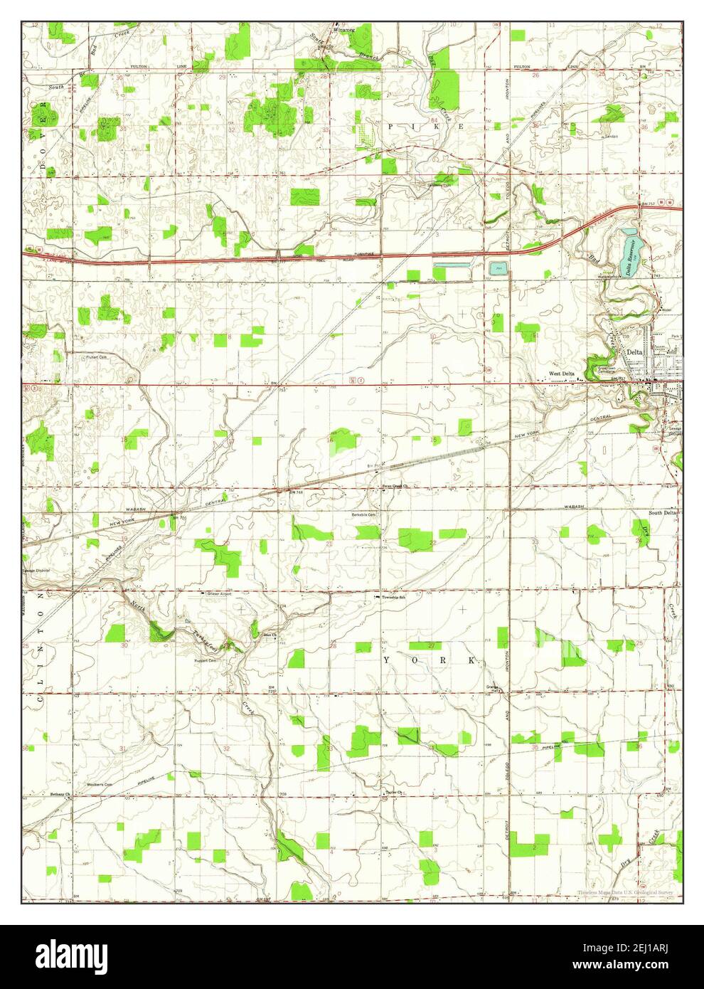 Delta ohio map Cut Out Stock Images & Pictures Alamy