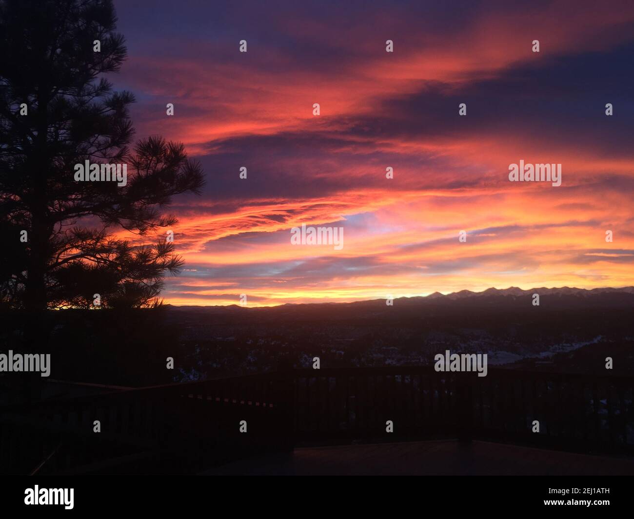 Sangre de Christo's Sunset Stock Photo