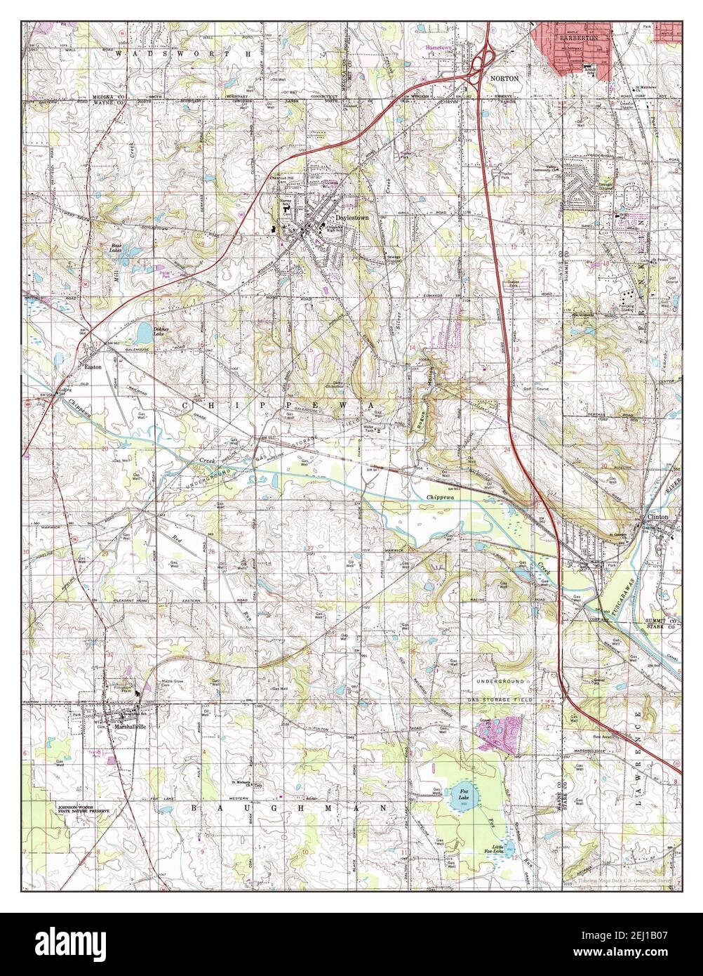 Doylestown, Ohio, map 1994, 124000, United States of America by