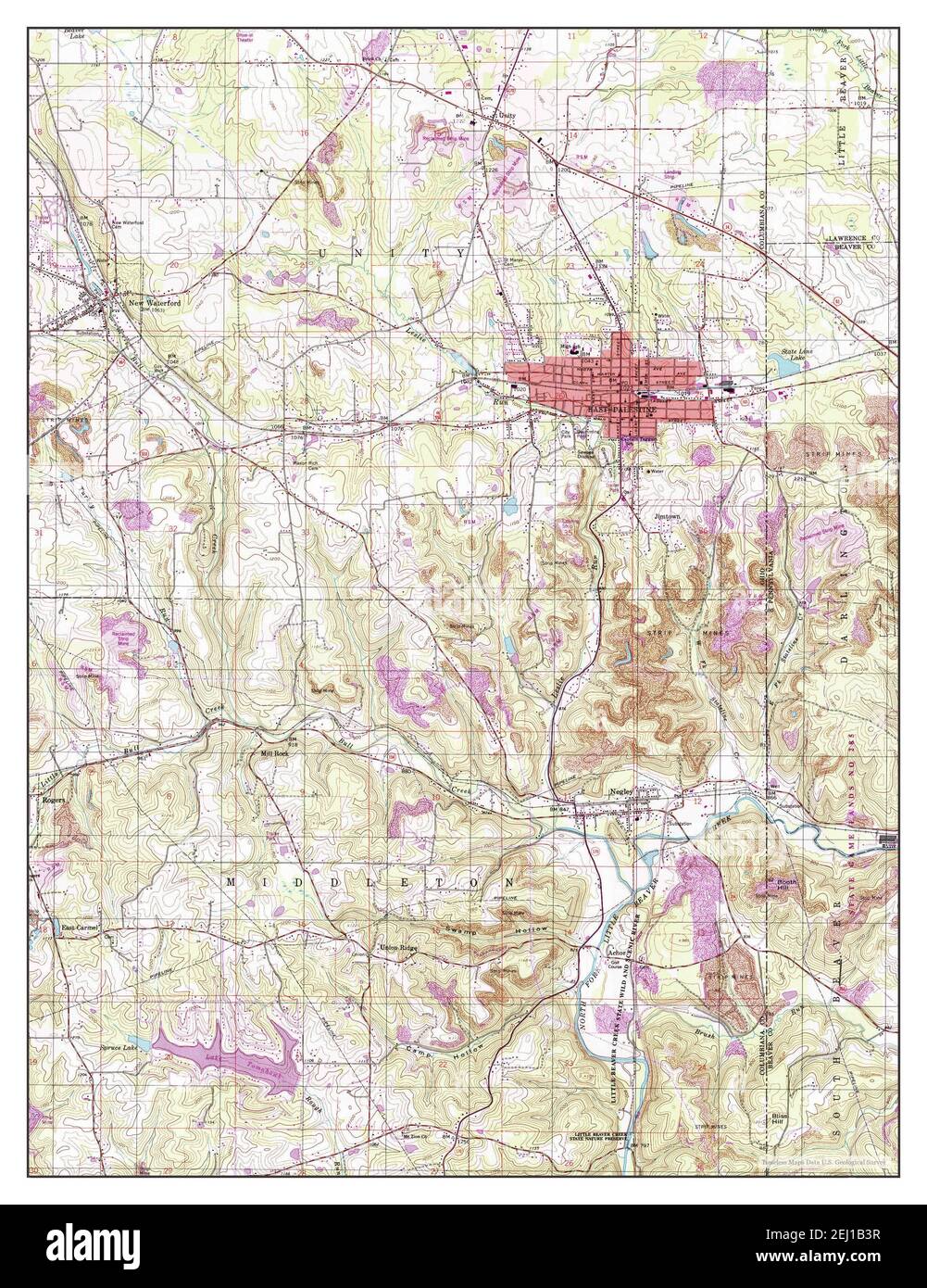 East Palestine, Ohio, map 1994, 124000, United States of America by
