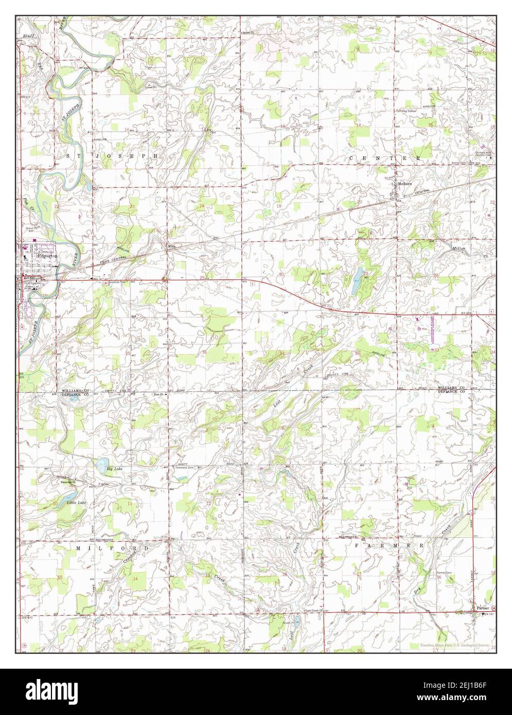 Edgerton ohio map Cut Out Stock Images & Pictures Alamy