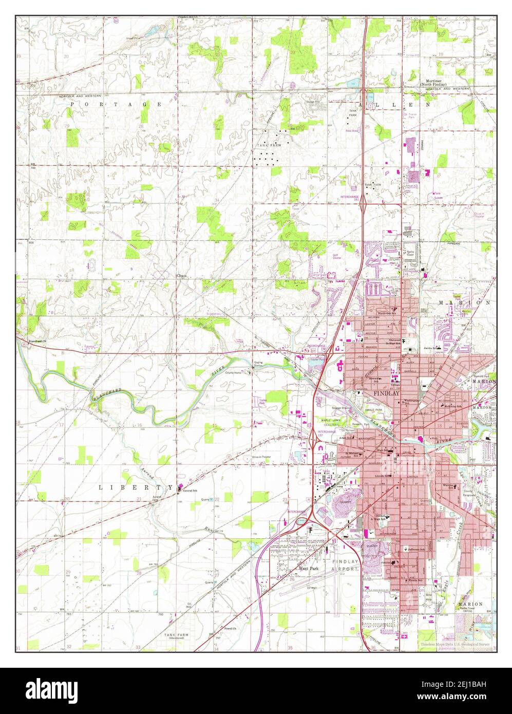 Map of findlay ohio Cut Out Stock Images & Pictures Alamy