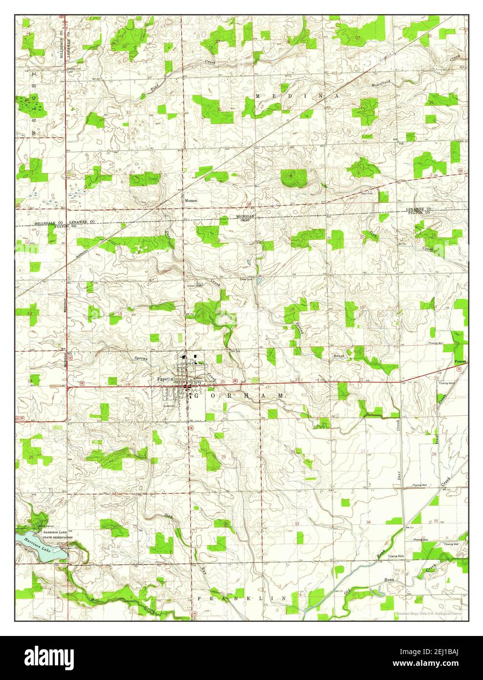Map of fayette hires stock photography and images Alamy