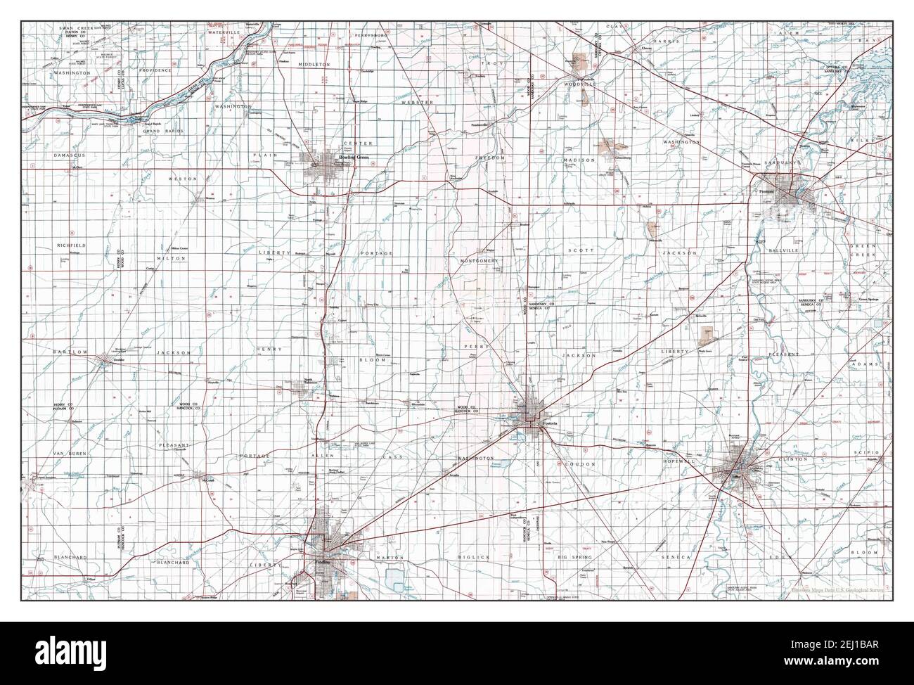 Map of findlay ohio Cut Out Stock Images & Pictures Alamy