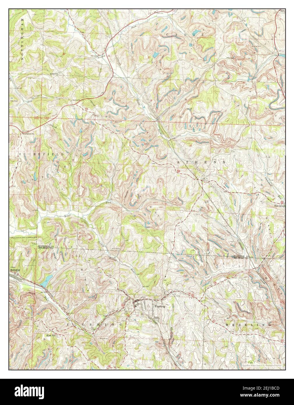 Old map of flushing Cut Out Stock Images & Pictures Alamy