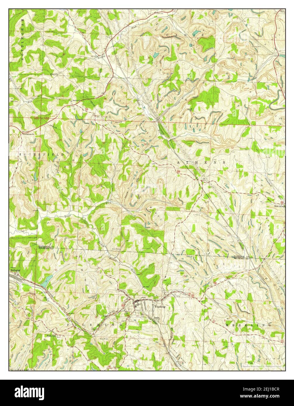 Old map of flushing hires stock photography and images Alamy