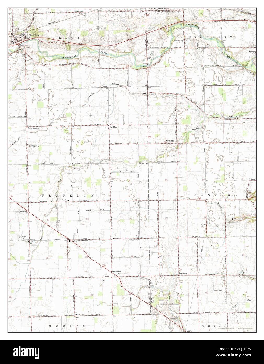 Old map of gettysburg hires stock photography and images Alamy