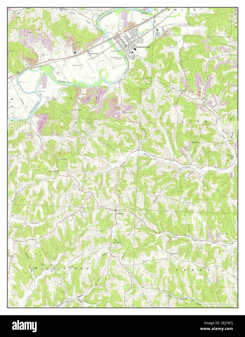 Gnadenhutten map Cut Out Stock Images & Pictures Alamy