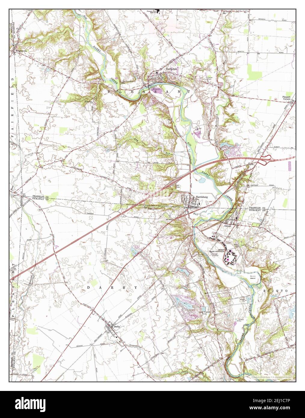 Antique map of harrisburg hires stock photography and images Alamy