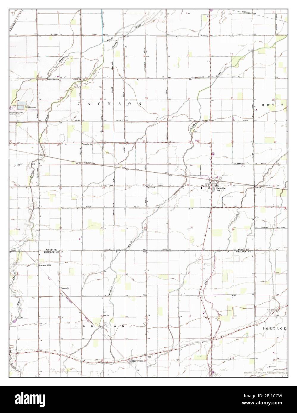 Hoytville, Ohio, map 1960, 124000, United States of America by