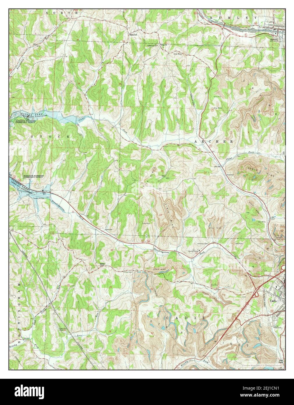 Jewett Ohio Map 1961 1 24000 United States Of America By Timeless