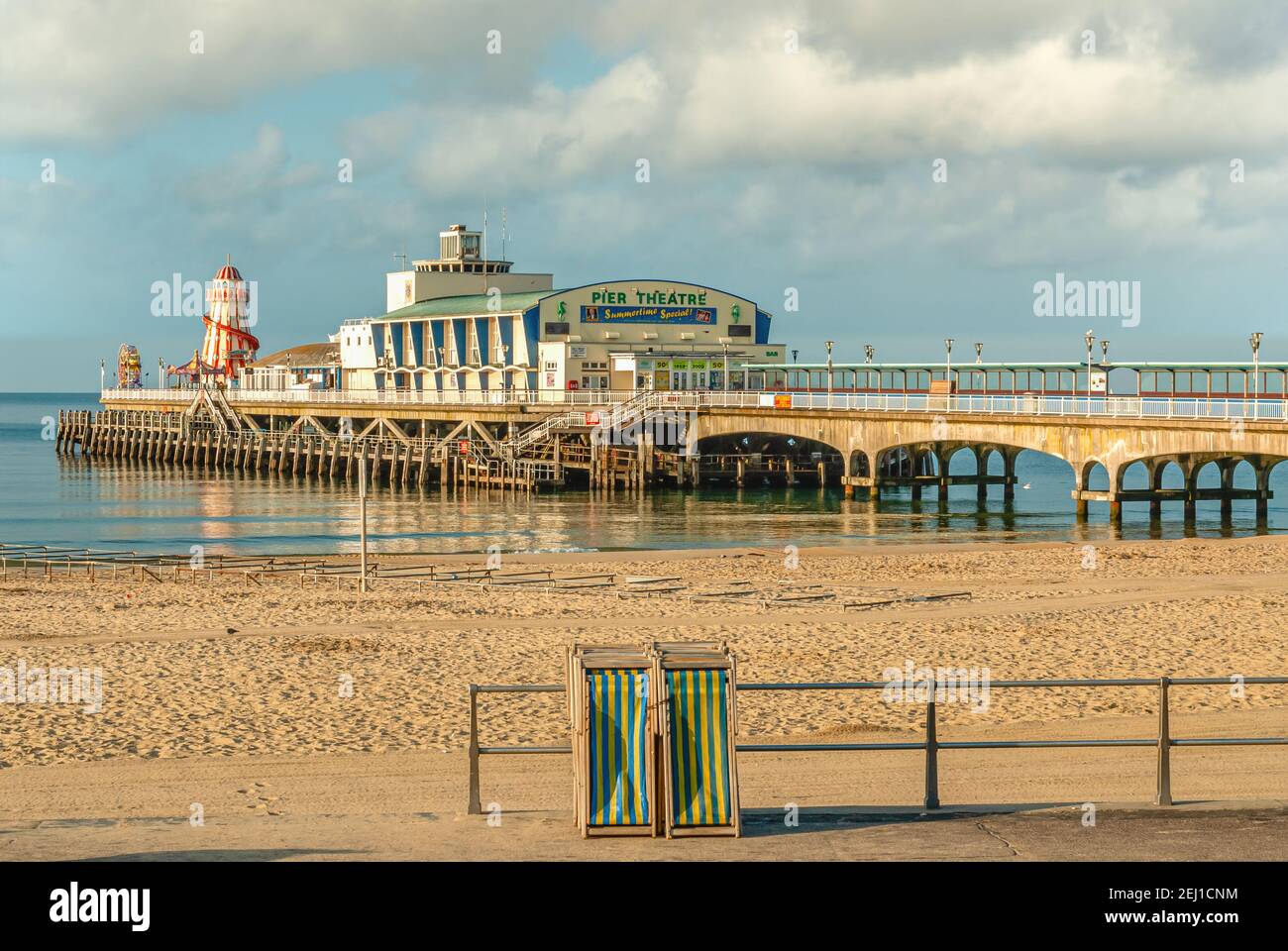 Bournemouth Pier in Dorset, England, UK Stock Photo