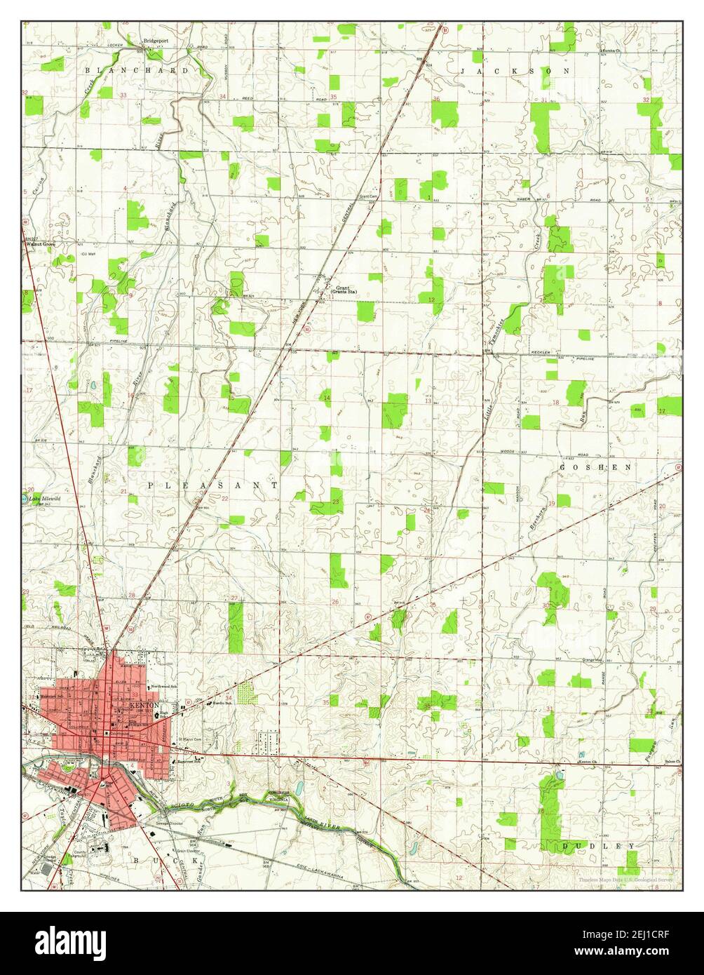 Kenton ohio map Cut Out Stock Images & Pictures - Alamy