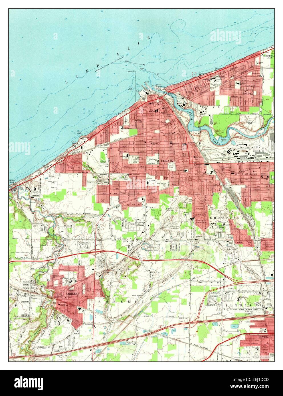 Lorain ohio map Cut Out Stock Images & Pictures Alamy
