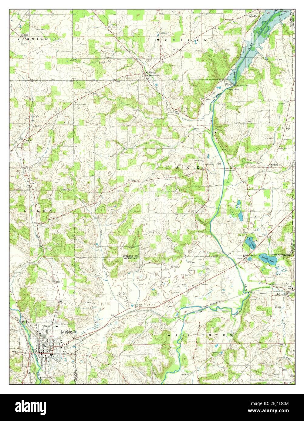 Map of loudonville ohio Cut Out Stock Images & Pictures Alamy