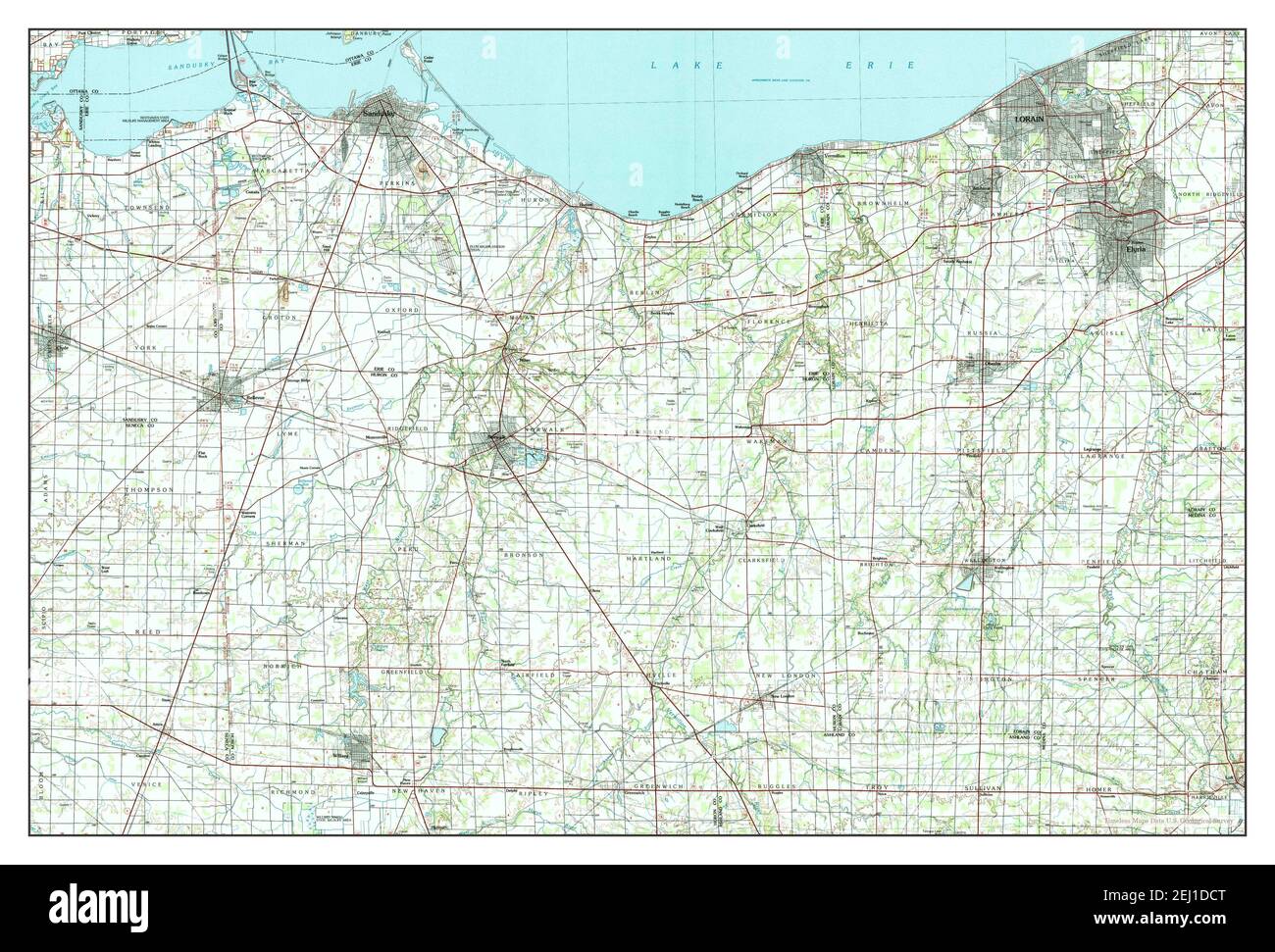 Lorain, Ohio, map 1986, 1100000, United States of America by Timeless
