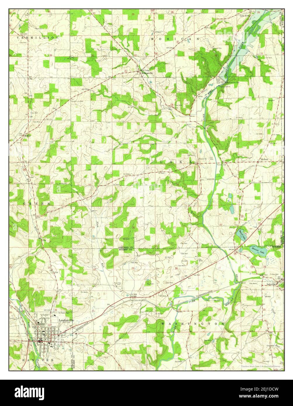 Map of loudonville Cut Out Stock Images & Pictures Alamy