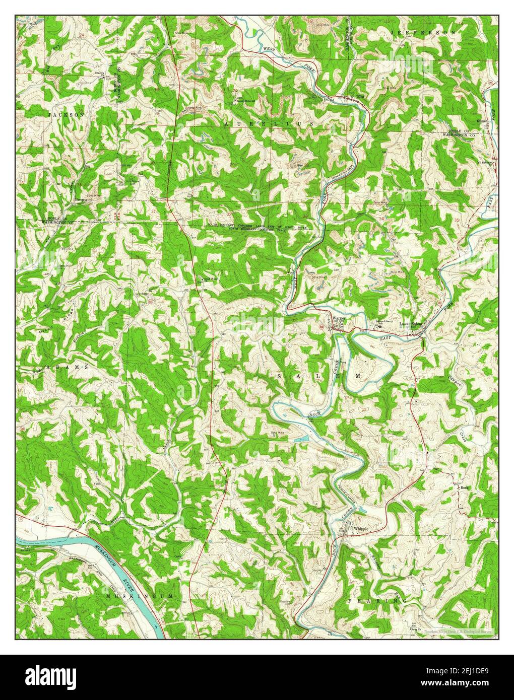 Salem ohio map hires stock photography and images Alamy