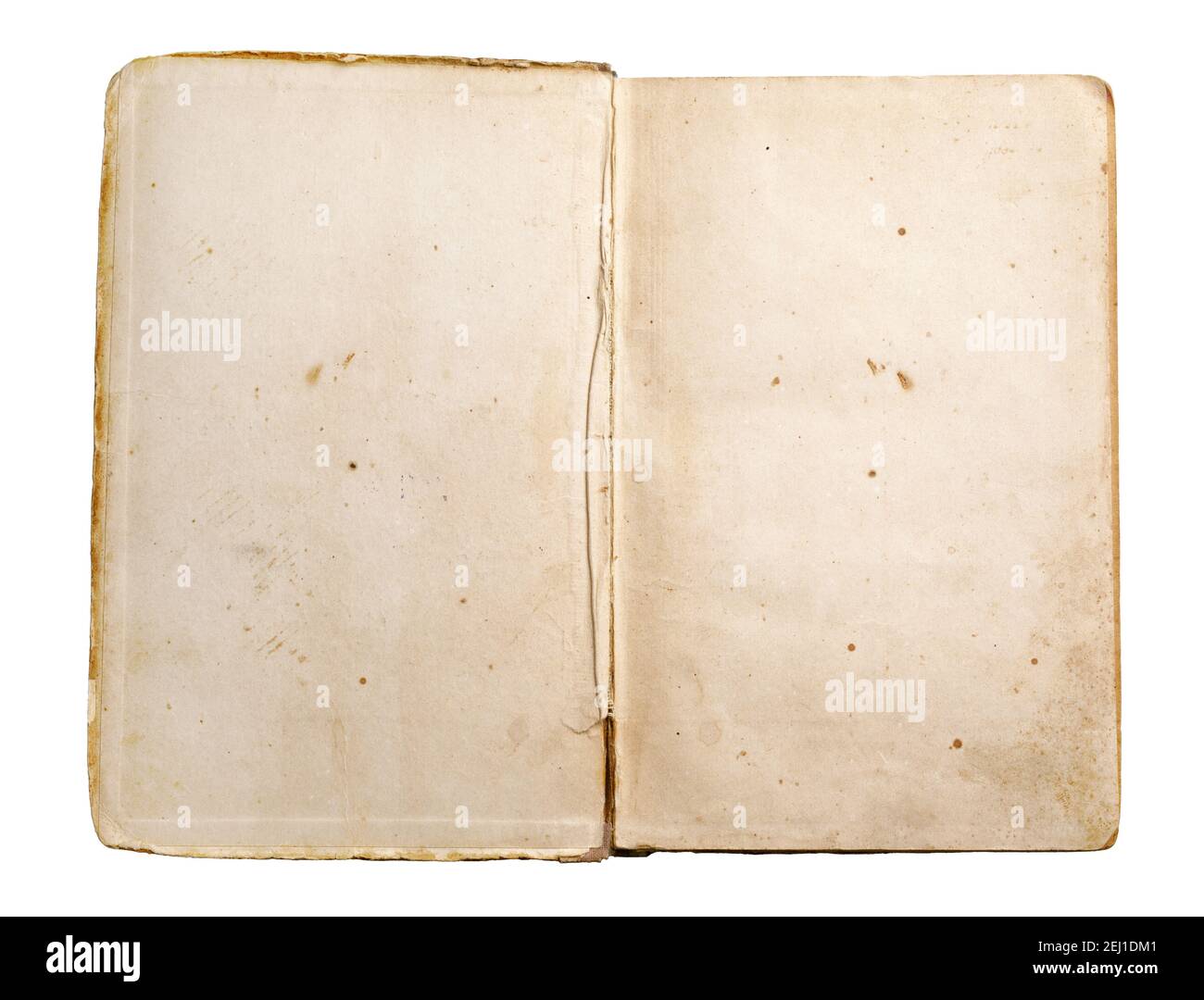 open old book isolated on white background Stock Photo
