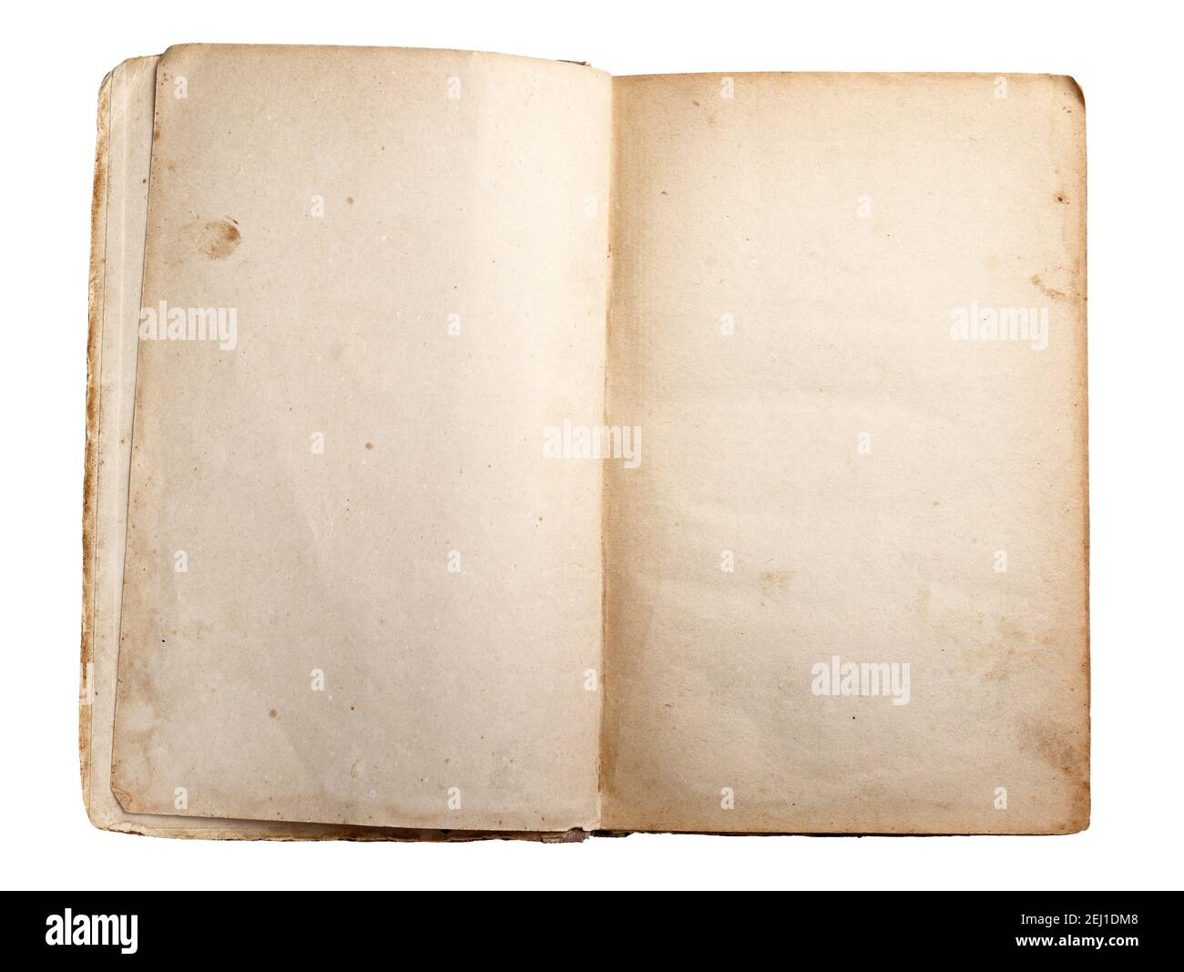 open old book isolated on white background Stock Photo