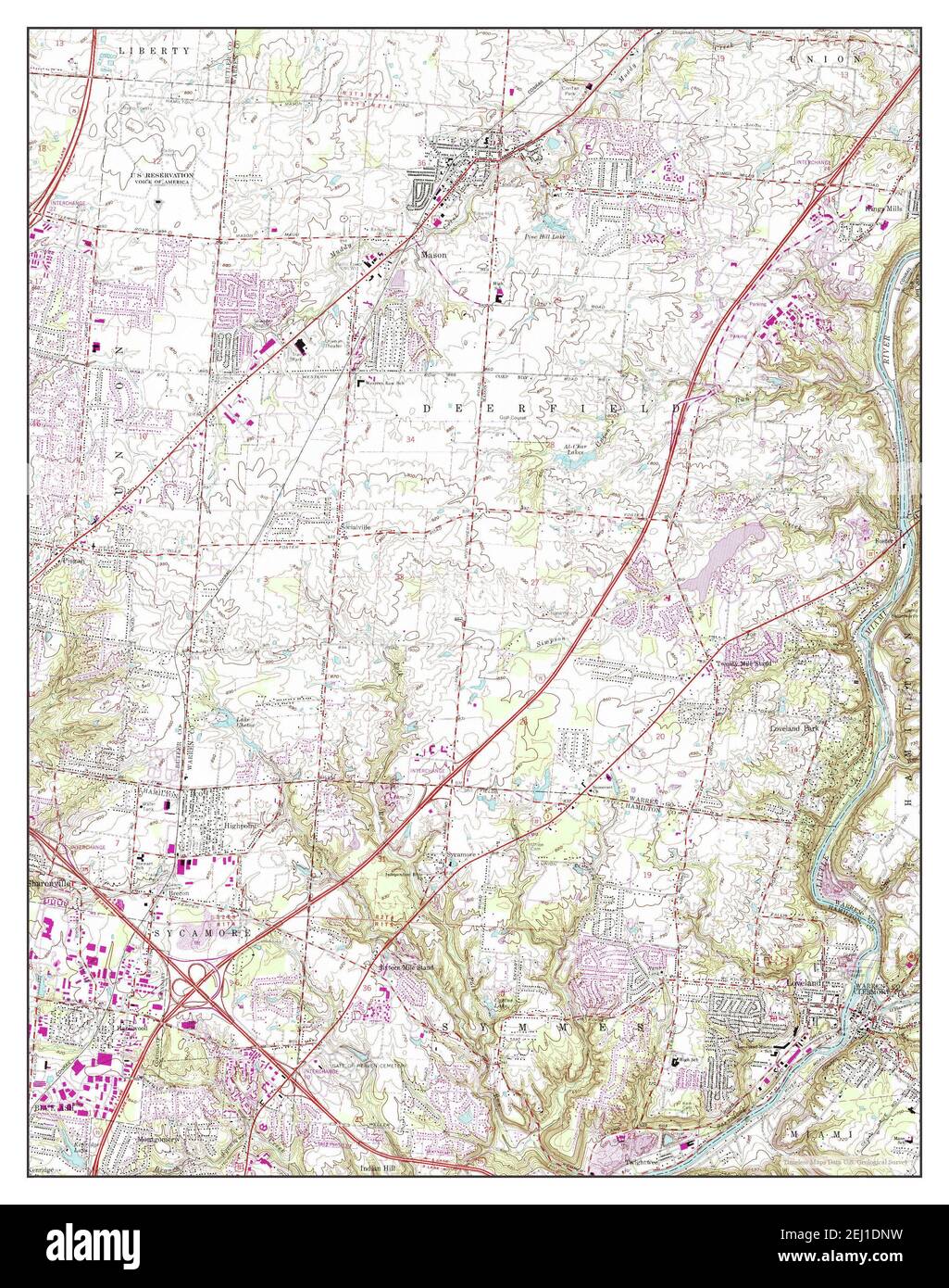 Mason ohio map hires stock photography and images Alamy