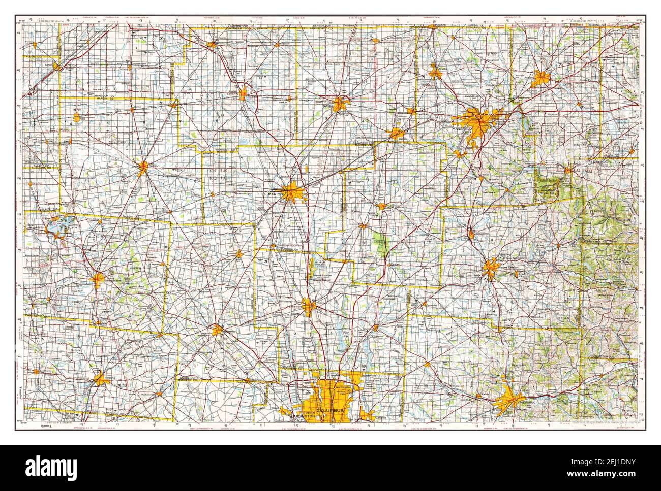 Marion ohio map hires stock photography and images Alamy
