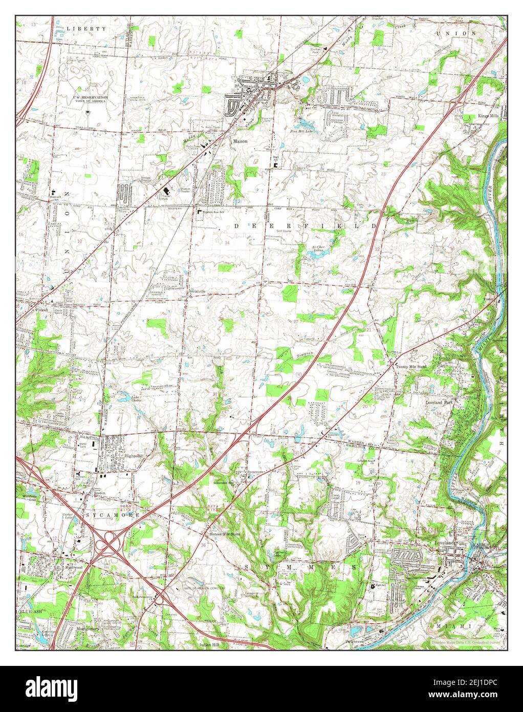 Mason ohio map hires stock photography and images Alamy