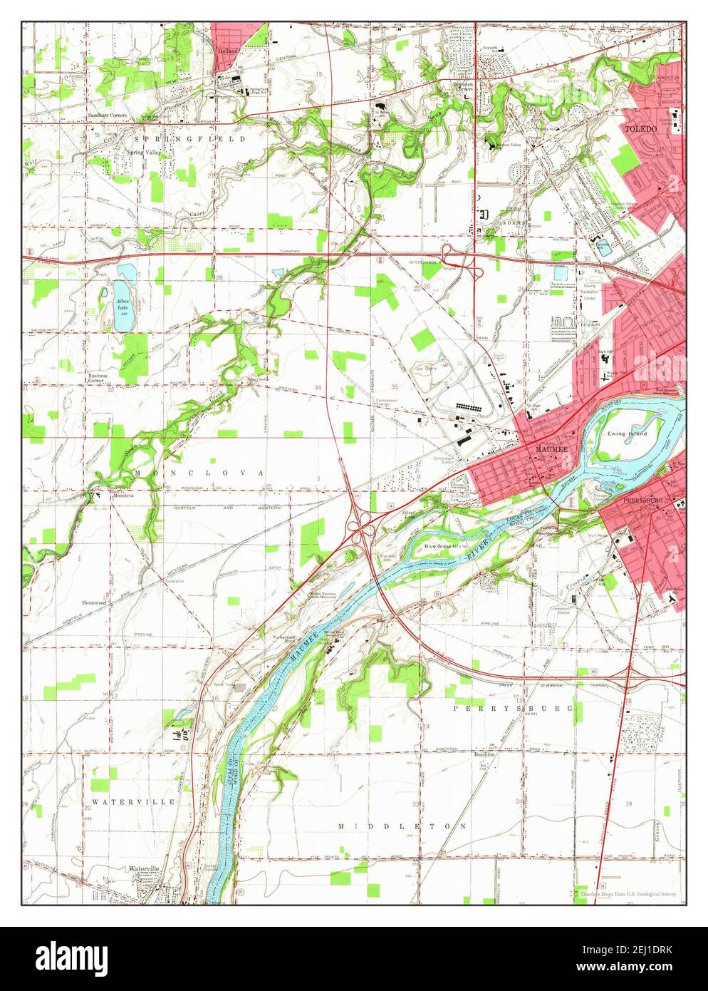 Maumee ohio map hires stock photography and images Alamy